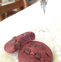Chocolatey Lady in Red Cookies